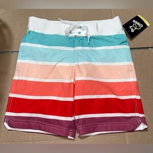 Boys Art Class Size 14 Multicolor Swim Shorts With Adjustable Waist NEW
